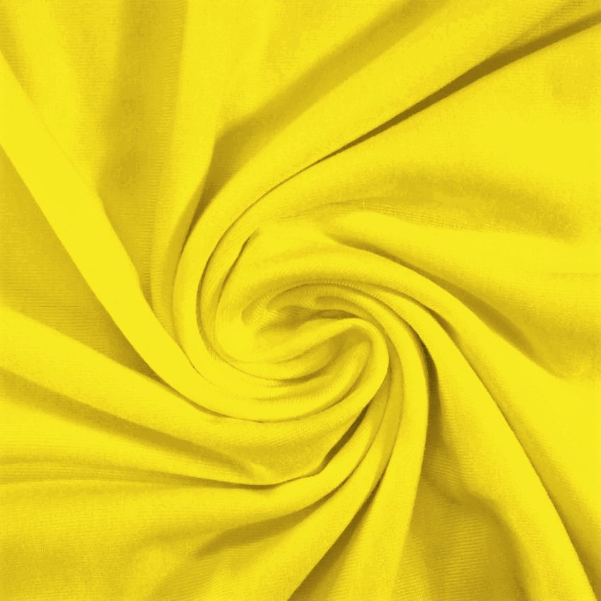 Cotton Jersey Spandex Lw Bright Yellow - Click Image to Close